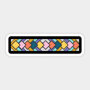 Pastel colours geometric pattern Sticker